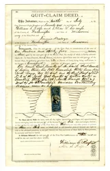 Acte de renonciation signé par William S. Reefe et Alice L. Reefe du comté de Washington, 10 juillet 1871